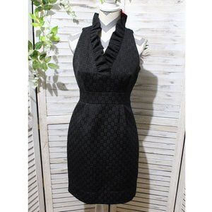 Taylor Sleeveless Ruffle Collar Sheath Dress (1359)